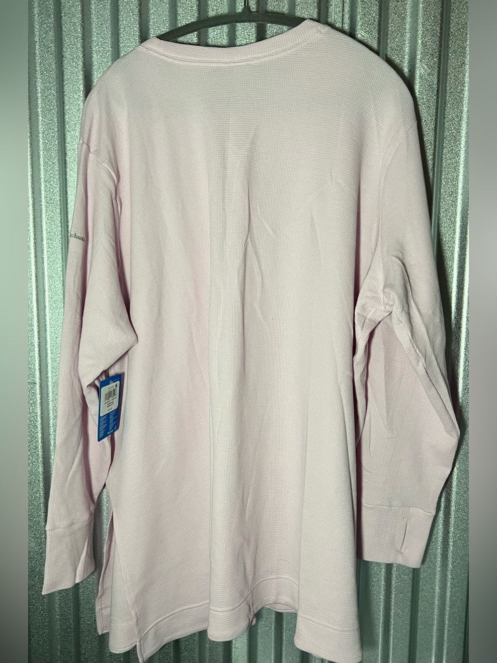 Columbia Holly Hideaway Waffle Tunic in Baby Pink 3x NWT - Picture 5 of 6